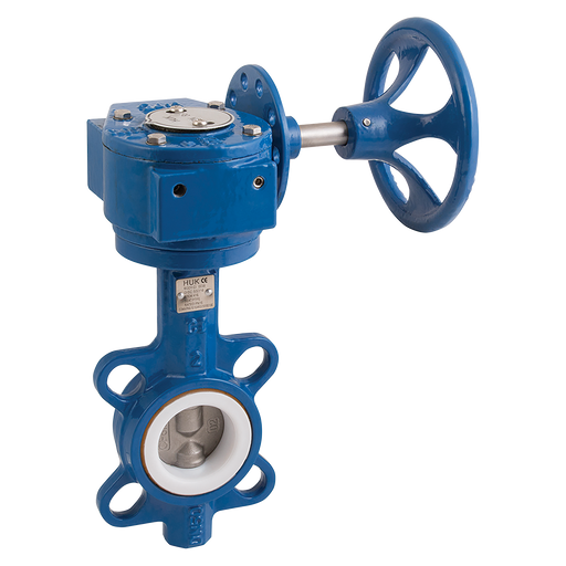 FT Pro - 2014WH 12G 4" Wafer B/Fly Valve CI/Ss/Pt Gear - pneumaticsystems
