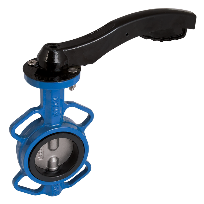 FT Pro - 2014WW 09 2 WRAS Wafer Butterfly Valve SS/EP Aluminium Lever Operated - pneumaticsystems