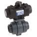 FT Pro - 1281075 2 1/2" BSP PVC/FKM Ball Valve c/w PP10 Actuator - pneumaticsystems