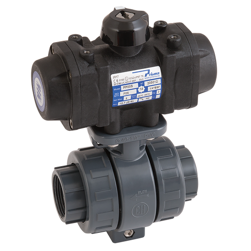 FT Pro - 1281032 1" BSP DA 2 Way PVC/Viton Valve - pneumaticsystems
