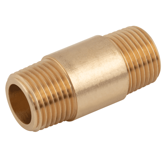 FT Pro - TT1 1" BSPT Male Brass Barrel Nipple - pneumaticsystems