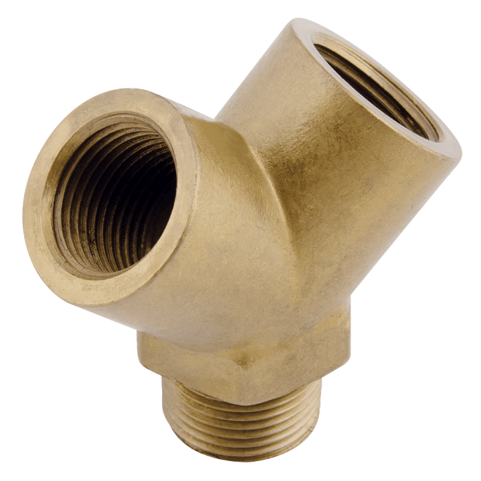 FT Pro - UP18-18 1/8" BSPP Female X 1/8" BSPT Male Equal Y Branch Outlet - pneumaticsystems