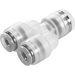 Npqp-Y-Q10-Q8-Fd-P10 Push-In Y Conn