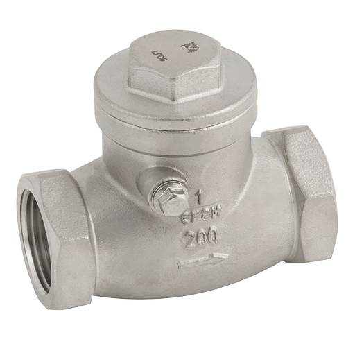 FT Pro - 2030-12N 1/2" NPT SS Swing Check Valve 200PSI - pneumaticsystems