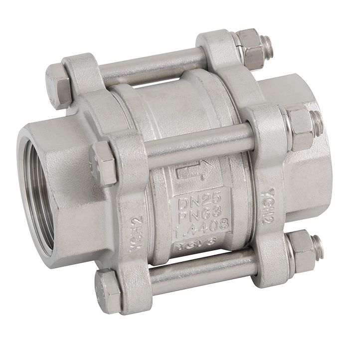FT Pro - 2026C-2 2" BSP SS 3PC Spring Check Valve - pneumaticsystems