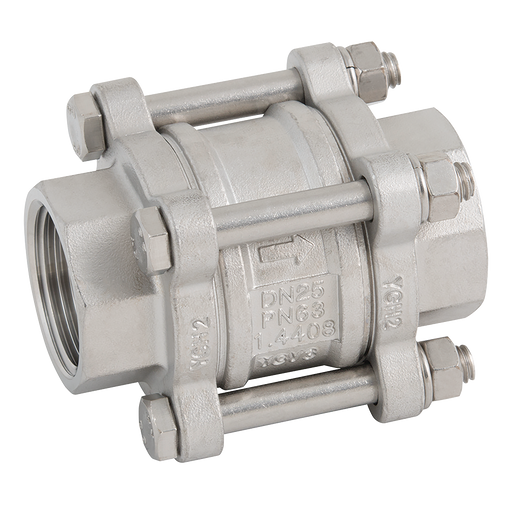 FT Pro - 2026C-4 4" BSP SS 3PCE Spring Check Valve - pneumaticsystems