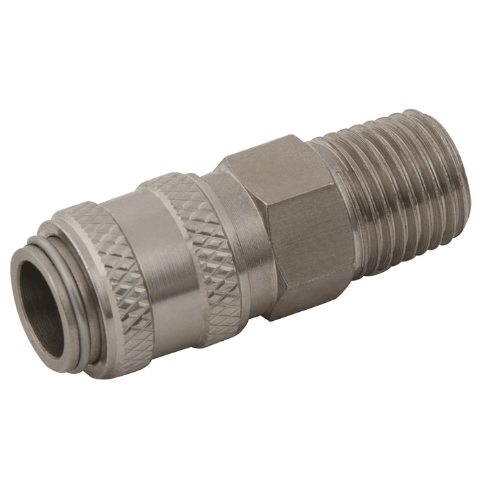 FT Pro - B2104M BE-21 Mini Couplings 1/4" BSPT Male - pneumaticsystems