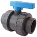 FT Pro - ITM-2166S106Q UPVC Std PLN Dbl Union Ball Valve Lv, EPDM 1.1/2" - pneumaticsystems