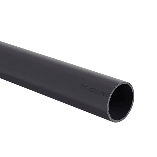 FT Pro - ITM-22P09010PE-3 UPVC PN10 Pipe PLN Ends in 3 M Length 90MM - pneumaticsystems