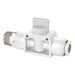 FT Pro - WHVSF12-03 3/8" BSPT Male X 12MM OD 3 Way Vented Ball Valve - pneumaticsystems