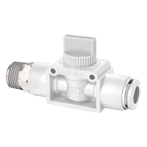 FT Pro - WHVSF10-03 3/8" BSPT Male X 10MM OD 3 Way Vented Ball Valve - pneumaticsystems