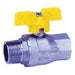 FT Pro - BE7224-04 1/4" BSPP Male/Female WRAS/Gas Butterfly Ball Valve - pneumaticsystems