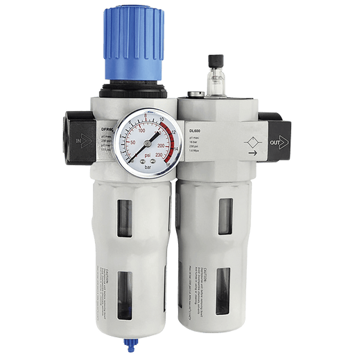 FT Pro - DC601-08D 600 Series F/Reg & Lube 1" Auto Drain - pneumaticsystems