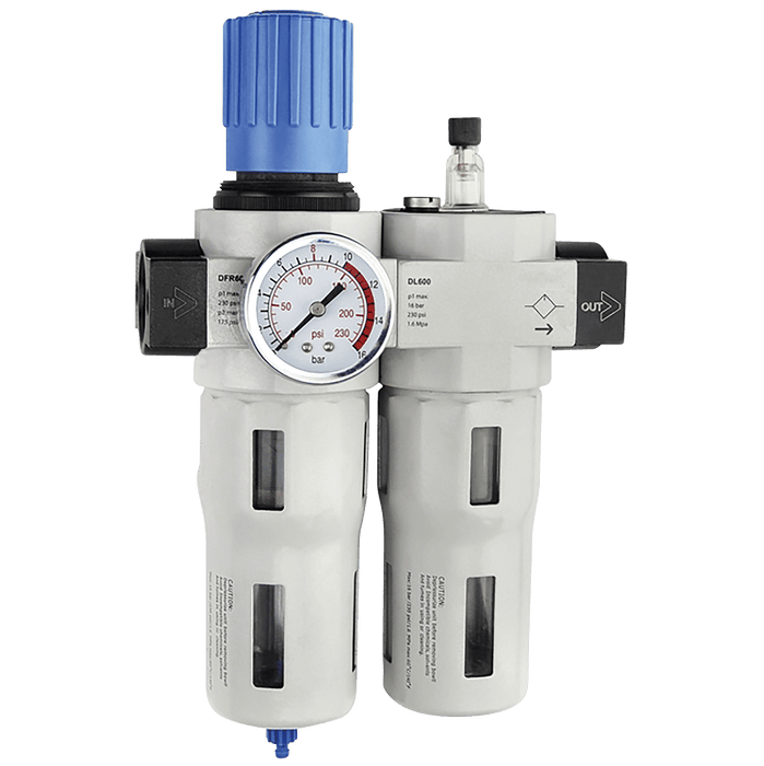 FT Pro - DC601-08D 600 Series F/Reg & Lube 1" Auto Drain - pneumaticsystems