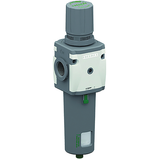 Pneumax 17322B.D Size 3 Regulator + Manometer 1/2 0-12 Bar" - pneumaticsystems