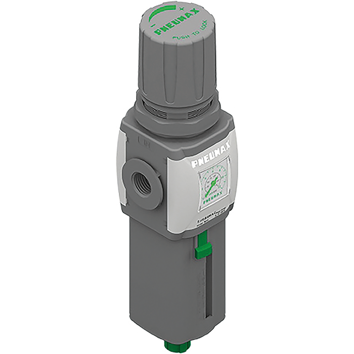 Pneumax T173BEMBCS G1/2 Filter/Reg 20¬µm 0-8 Bar + Gauge Techno Thread Autodrain - pneumaticsystems