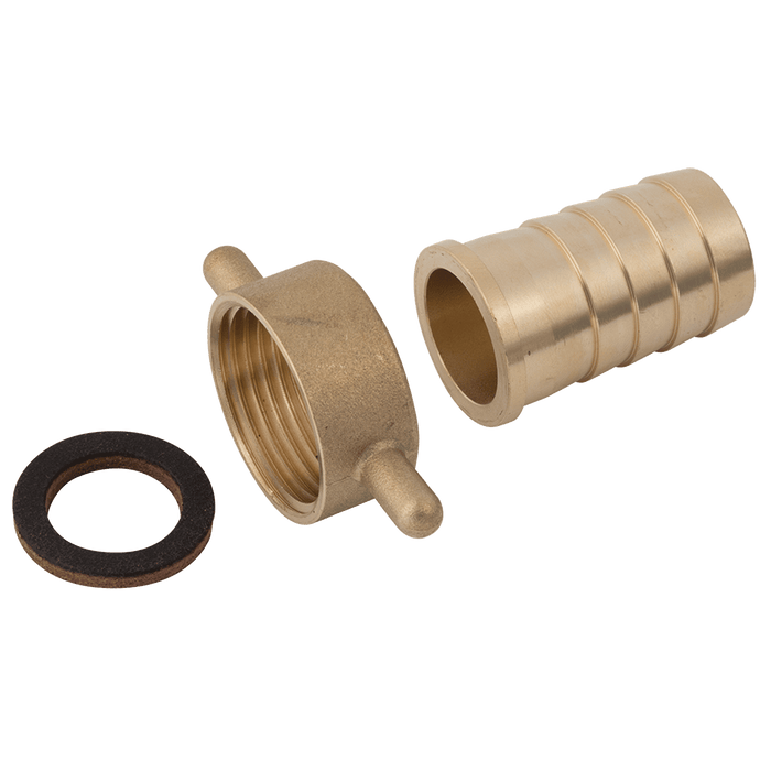 FT Pro - LF12/08 3/4" BSPP Female Lugged Nut X 1/2" Hose Tail - pneumaticsystems