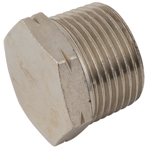 FT Pro - PBT04SNP 1/4" BSPT Male Hexagonal Solid Plug - pneumaticsystems