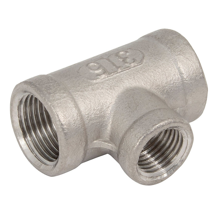 FT Pro - SSFUT242024 1.1/2" BSPP X 1.1/4" BSPP Branch Reducing Tee - pneumaticsystems