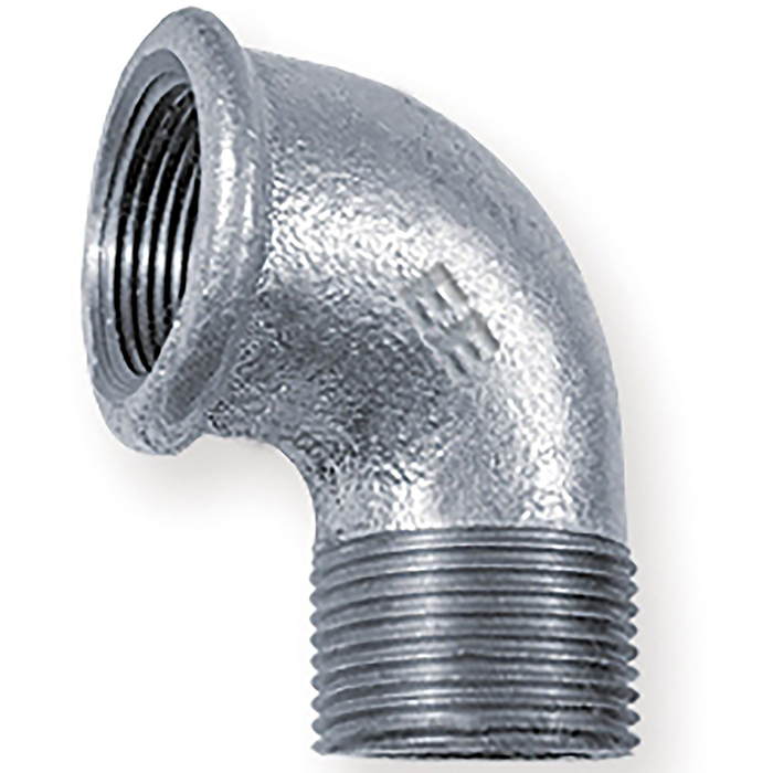 FT Pro - GMFL02 1/8 BSP Male/Female Galvanised Elbow - pneumaticsystems