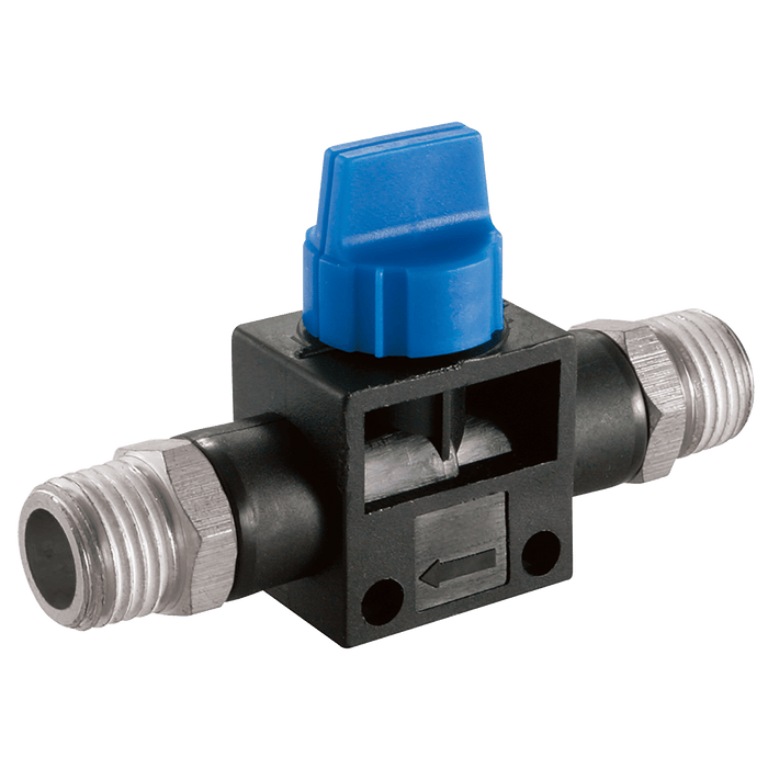 FT Pro - HVSS-01-01 1/8"BSPT Male Thread X 1/8"BSP T Male Thread Ball Valve - pneumaticsystems