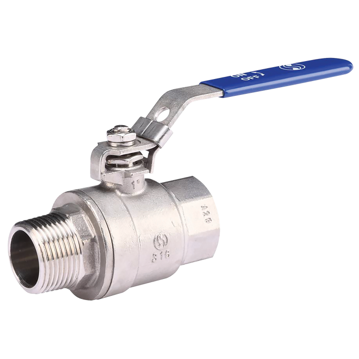 FT Pro - 789-14 1/4" SS 2 PCE M X F Ball Valve PN63 - pneumaticsystems
