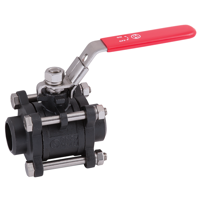 FT Pro - 7970-2 2" NBBW Cs 3PCE Full Bore Ball Valve LVR PN40 - pneumaticsystems