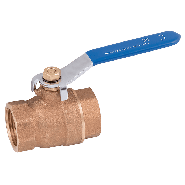 FT Pro - 2006B-114 1 1/4" BSPT WRAS Bronze Ball Valve - pneumaticsystems