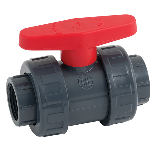 FT Pro - 1120040 1.1/4" BSP PVC/EPDM D/U Ball Valve - pneumaticsystems