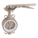 FT Pro - 2014WU 13 5" Wafer Butterfly Valve SS/SS/PT+Silicone SS Lever Operated - pneumaticsystems