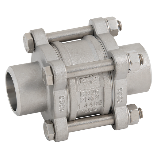 FT Pro - 2026C-212S 2.1/2" NBSW SS 3PC Check Valve - pneumaticsystems