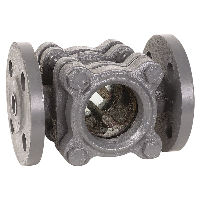 FT Pro - C164 07 1.1/4" PN16 C.IRON Sight Glass W/BAFF - pneumaticsystems