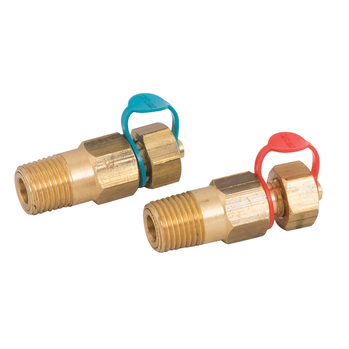 FT Pro - HUKTP-14R 1/4" BSP Brass Test Point - Red - pneumaticsystems