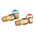 FT Pro - HUKTP-14R 1/4" BSP Brass Test Point - Red - pneumaticsystems