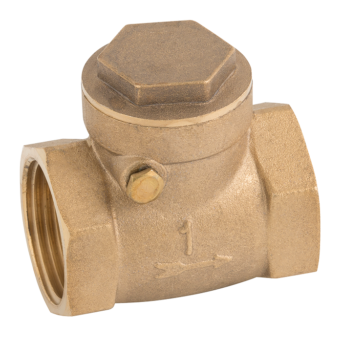 FT Pro - CV12R-114 1.1/4" BSP Brass Swing Check Valve Rubber Seat - pneumaticsystems