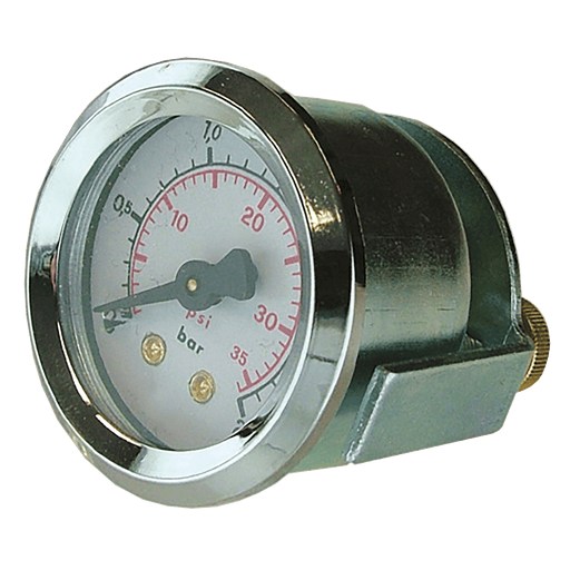 FT Pro - PGBU040418 Pressure Gauge Panel Mount U/Clamp 40MM Dial 0-4 Bar G1/8" - pneumaticsystems