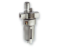 L22-405-OPDA, L22 Series oil stainless steel lubricator, 1/2 NPT, manual drain