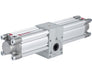 M/162125/MI/90, Rotary rack and pinion double acting actuator, 306 Nm torque, 90° rotation