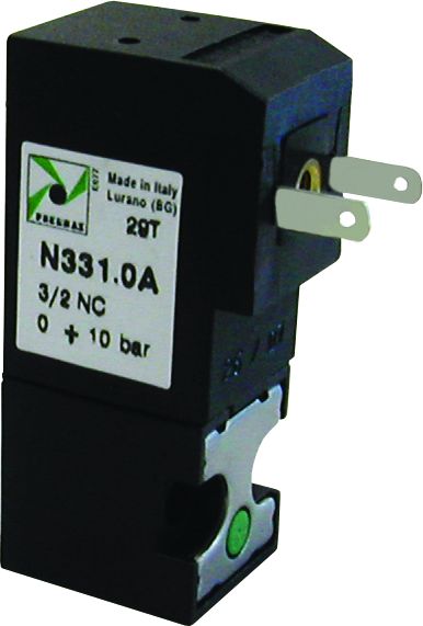 Pneumax N338.R0E-8 15mm 0.8mm Solenoid 3/2 N/C 24Vdc 1W (2 Pos Overrid