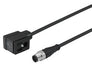 NC-DINIA-123MS-A, Valve connector DIN form B Industrial Standard, 3 Pin, A-coded, M12, 0.6m