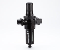 B64G-NNK-AD3-RMG, Olympian Plus filter/regulator, without yoke, 0.3-10 bar, automatic drain, 40µm filter element, with gauge
