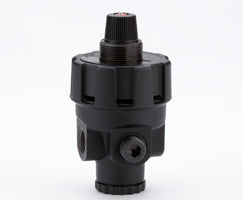 R24-200-RNLG, R24 Series high flow manual regulator, G1/4, 0.7-8 bar, without gauge