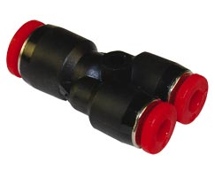 C00821000, Pneufit C Push-in fitting, Union Y, 10mm