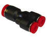C00821000, Pneufit C Push-in fitting, Union Y, 10mm