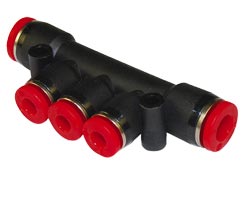 C00D30804, Pneufit C Push-in fitting, Manifold union, 4mm, 8mm