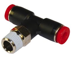 C01670848, Pneufit C Push-in fitting, Adaptor, Swivel tee female, 8mm, R1/2