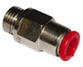 C02240838, Pneufit C Push-in fitting, Adaptor, Straight, 8mm, G3/8