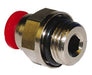 C02250638, Pneufit C Push-in fitting, Adaptor, Straight, External/Internal hex, 6mm, G3/8