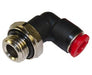 C02470628, Pneufit C Push-in fitting, Adaptor, 90° Swivel elbow, 6mm, G1/4