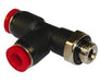 C02680838, Pneufit C Push-in fitting, Adaptor, Swivel side tee, 8mm, G3/8